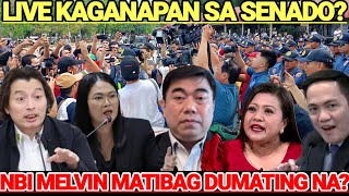 LIVE KAGANAPAN SA LABAS NG SENADO HALA ANG DAMING NBI NGAYON DITO SUSUNDUIN NABA SYA?