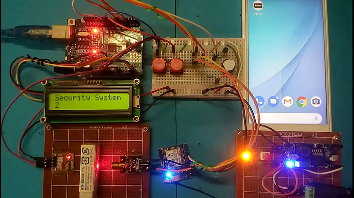 Arduino laser security system with SMS notification demo