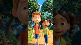 Kids Save Their Lost Kite! 🪁 | Cute Pixar Story #shorts