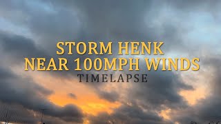 Storm Henk: Near 100mph dramatic cloud movements in timelapse