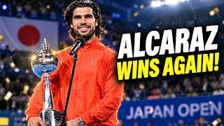Carlos Alcaraz Wins Japan Open After Emotional Comeback Speech