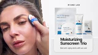 Round Lab Sun Trio | Lightweight, Moisturizing & Mild Sunscreens for Every Skin Type