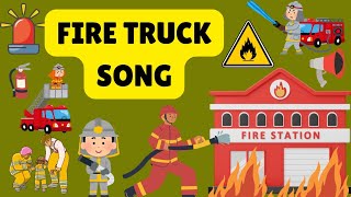 Here Comes The Fire Truck | Fire Truck Song | Poem For Kids | Tunn Tunn Kids