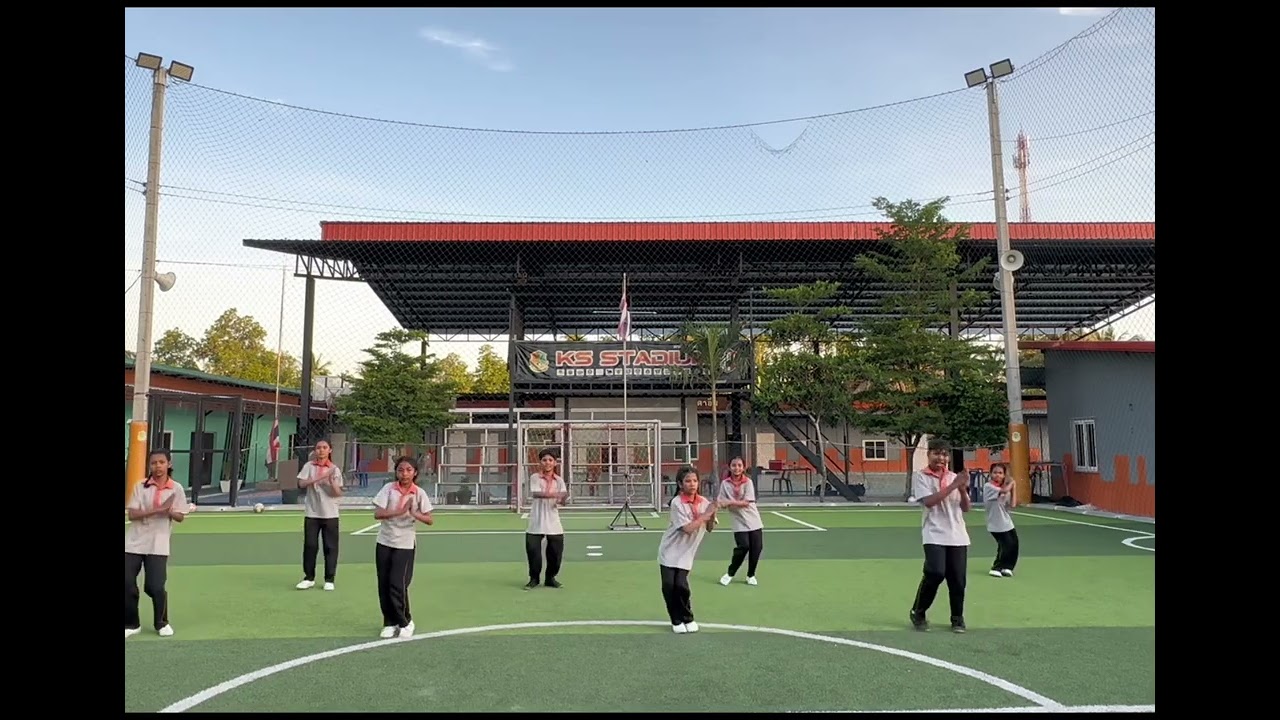 บริหารกายหน้าเสาธง ประจำปี 2567 โรงเรียนกุลวดีศึกษา จังหวัดนครศรีธรรมราช