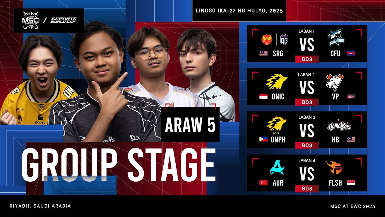 🔴 LIVE | MSC sa EWC 25 | ARAW 5