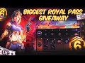 Biggest royalpass giveaway  bgmi new royale pass  free uc