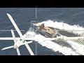 Удары дронов Ланцет-51 по морским дронам Украины