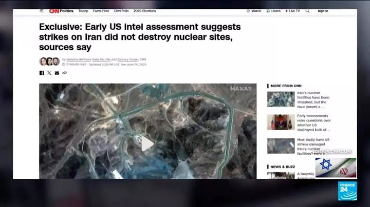 Trêve entre l'Iran et Israël, doutes sur l'efficacité des frappes américaines • FRANCE 24