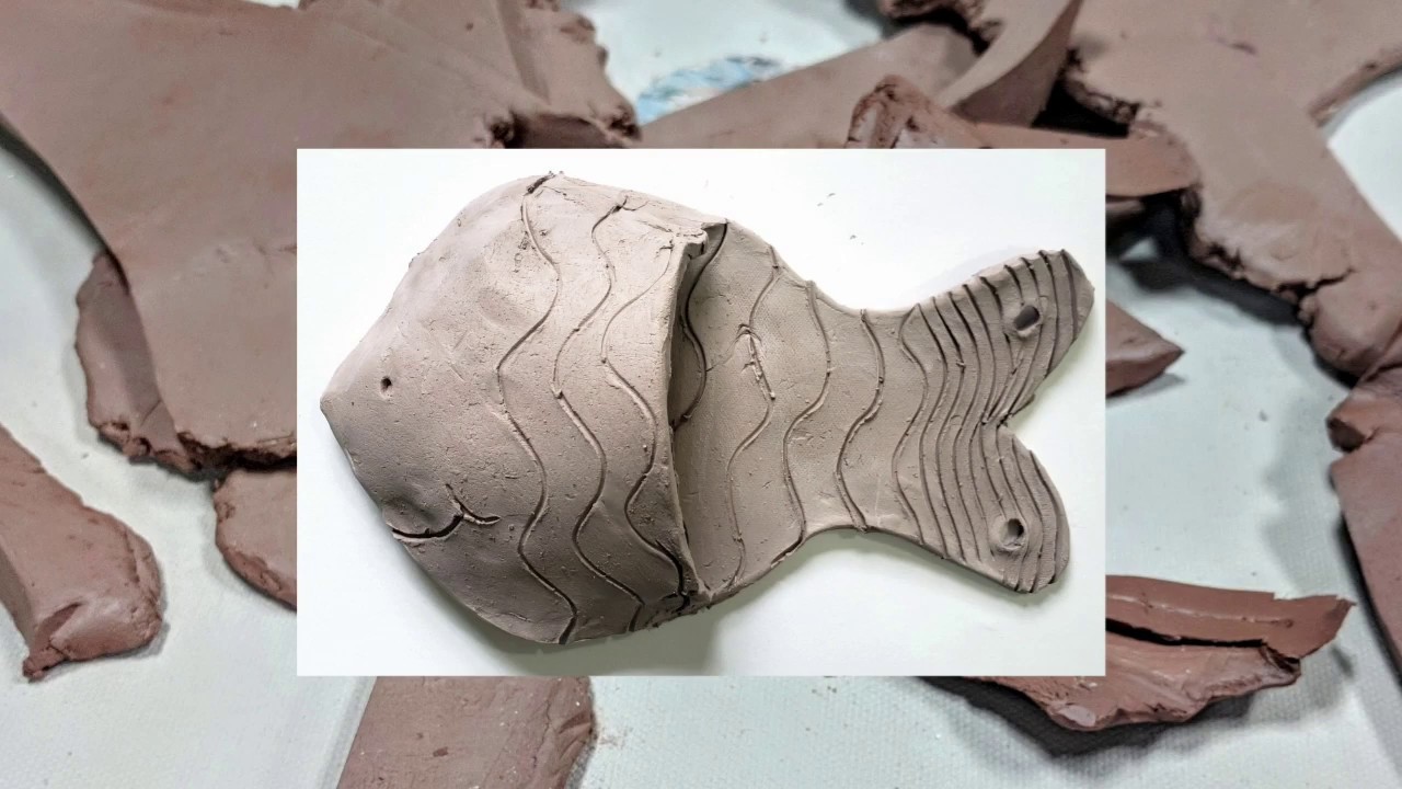 Video thumbnail of a ceramic wall pocket being built