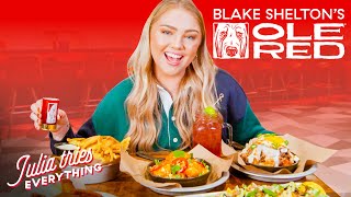 Trying 24 Of The Most Popular Menu Items At Blake Shelton&#39;s Ole Red | Delish