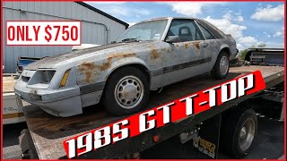 1985 GT TTop Foxbody Mustang for $750! 4th of July Special  TIPS05E45