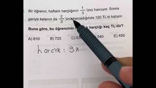 Kesir Problemleri Soru Çözümü