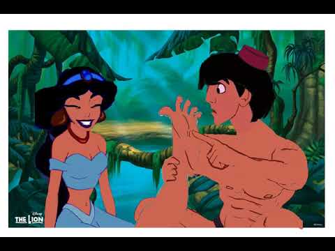 What do you think of this fan art? (If Aladdin tickles Jasmine’s foot.)