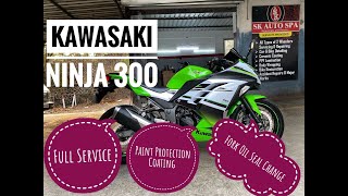 Kawasaki Ninja 300 Fork Oil Seal Change | Full Servicing | Maintenance |  Coating | Polishing |