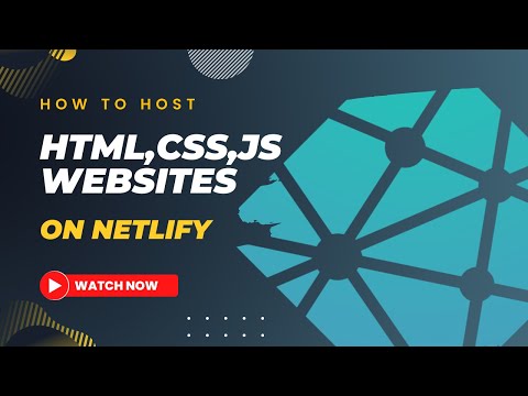 How to host HTML, CSS, JS front end websites on Netlify #hosting #netlify #technology #webdesign