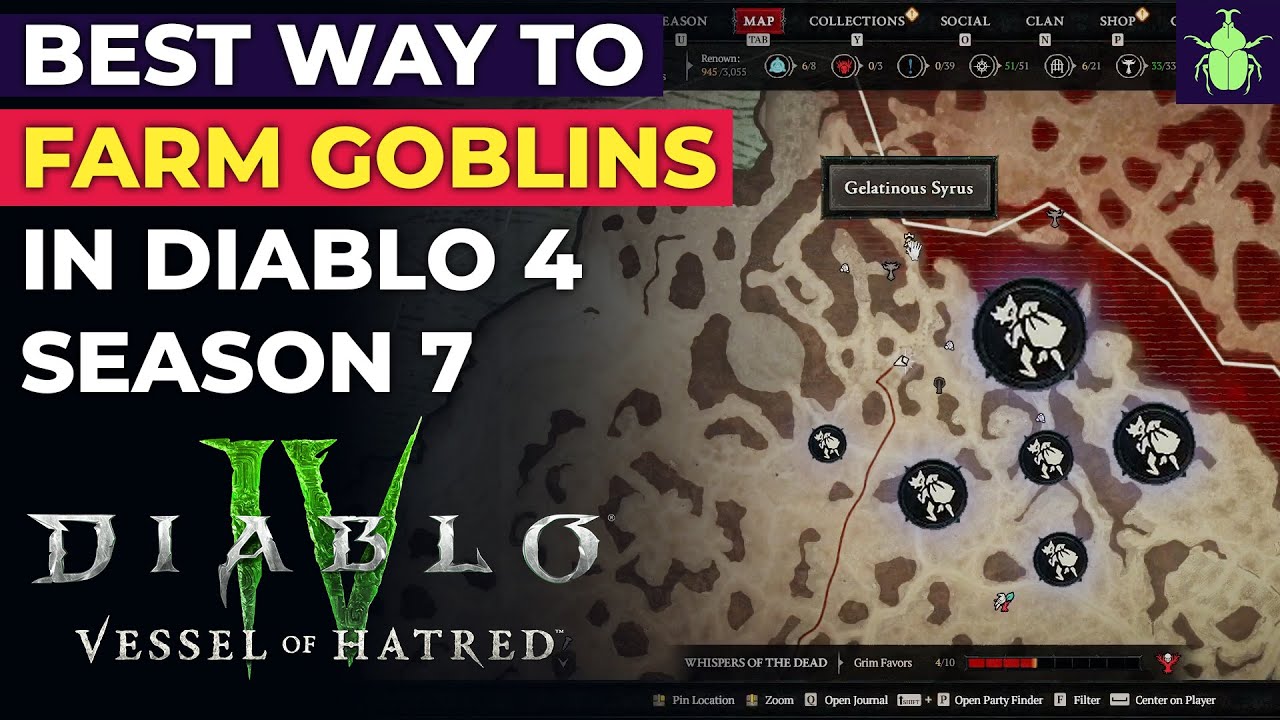 Best Way (Route) to Farm Goblins in Diablo 4 Season 7 - Ked Bardu Method!