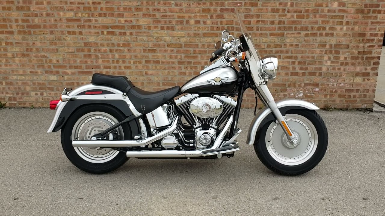 2003 Harley-Davidson Fatboy 1300 miles. - YouTube