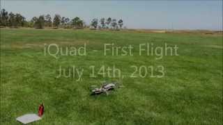 iQuad - Tilt Rotor Quadcopter - First Flight