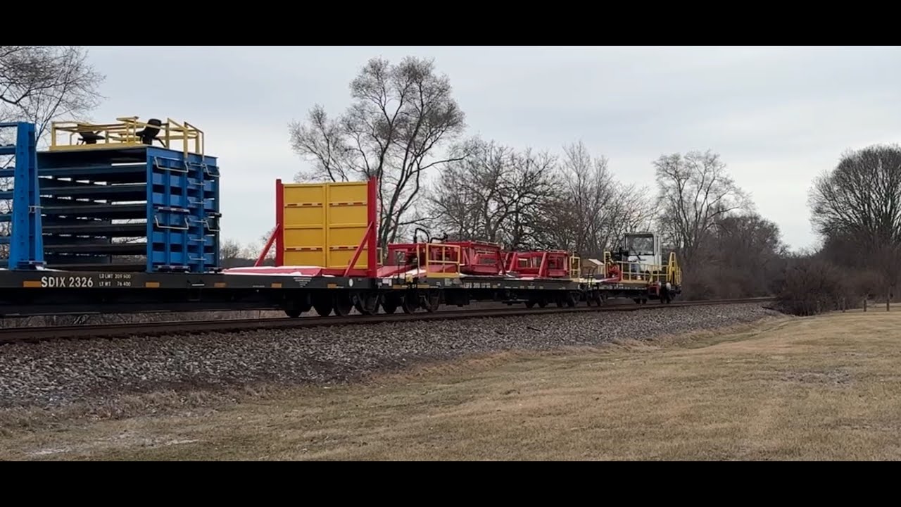 Steel Train and Mixed Freight in Motion