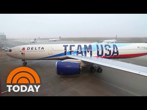 Get An Exclusive First Look At Team USA's New Olympic Plane - TODAY