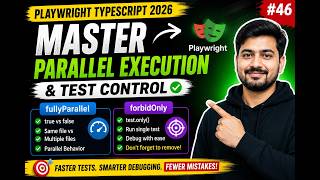46. Playwright Parallel Execution & test.only() | Playwright TypeScript 2026