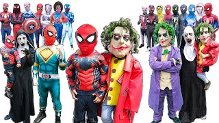 What If Many SPIDER-MAN \& JOKER in 1 HOUSE ???|| KID SPIDER MAN Was Kidnapped by JOKER (LIVE ACTION)