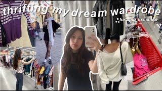 thrifting my dream wardrobe for back to school + try on haul