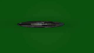 Alien spaceship green screen