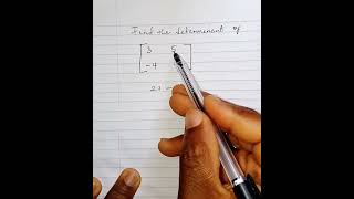 DETERMINANT OF A 2X2 MATRIX