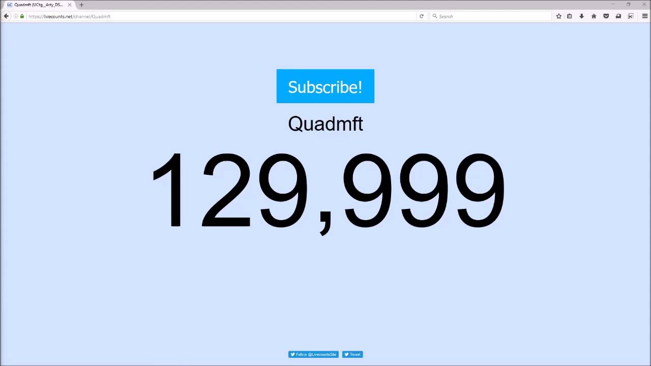 Quadmft hits 130K Subs!!!!!!!!!!!