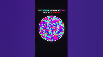 Every Bounce Spawns a New Ball #satisfying #simulation #adhd #challenge