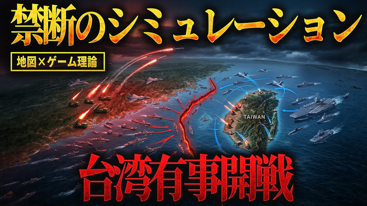 【ゲーム理論】2027年台湾有事開戦の「3つのスイッチ」。中国がミサイルの前にTikTokを使う理由。禁断のシミュレーション
