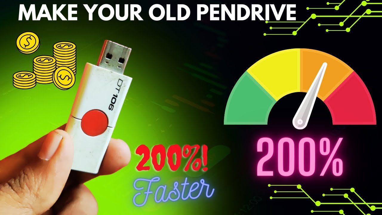 Boost Your Old Pendrive By 200% - How To Increase Pen Drive Speed ...