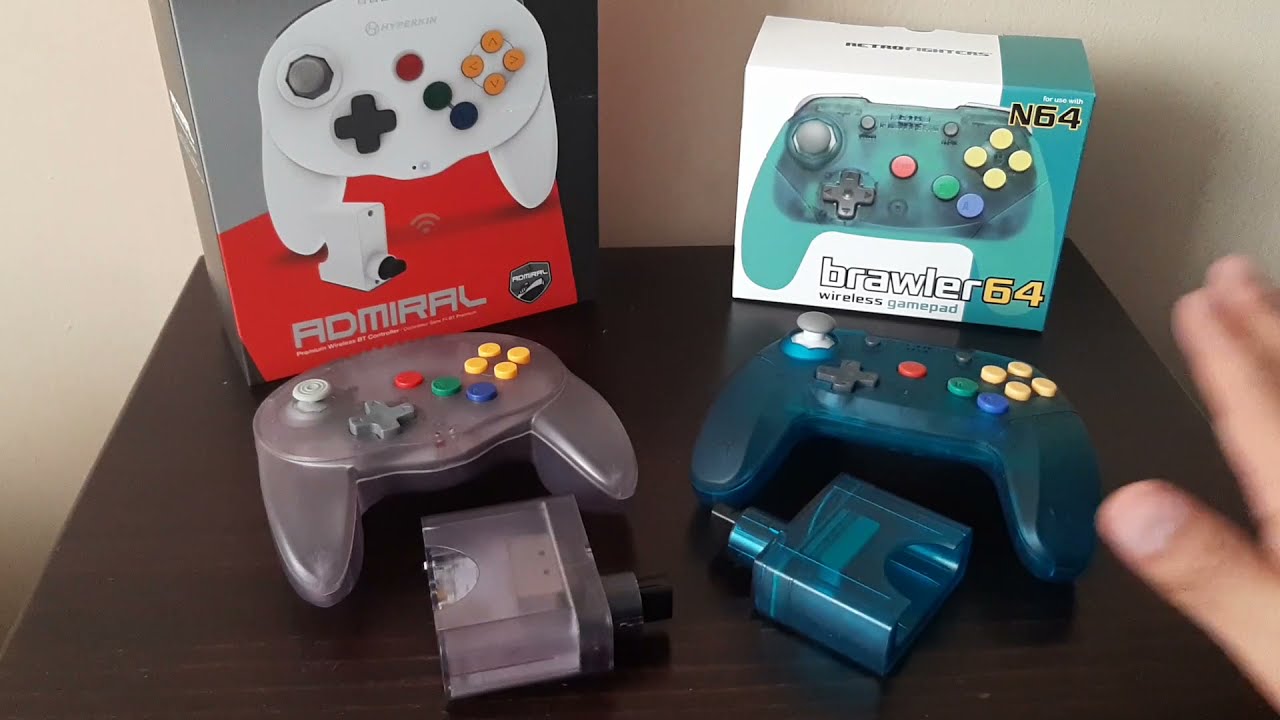 Nintendo 64 con mandos inalámbricos | Hyperkin (Admiral) vs Retro Fighters (Brawler64) | Wireless