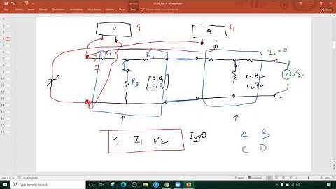 ABCD- Parameters for cascaded two port networks || Experiment