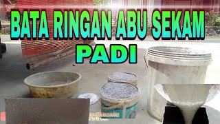 Bata ringan ulc   abu sekam padi