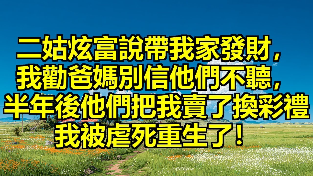 二姑斷親二十年突然上門炫富,說帶我家發財,我勸爸媽別信,他們不聽,半年後升學宴二姑再來,爸媽後悔把我賣了換彩禮跟二姑賺錢,我被虐死重生了 ...