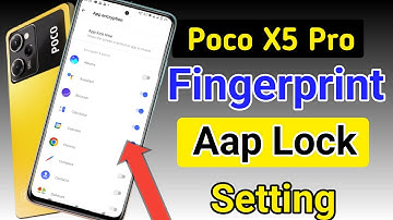 Poco x5 pro 5g fingerprint app lock/Poco x5 pro me app lock kaise kare/poco apps lock setting