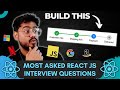React js interview questions  stepper   frontend machine coding interview experience