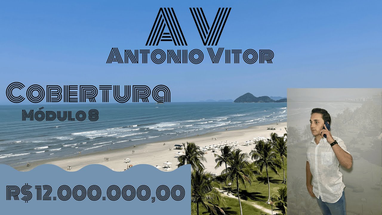 Riviera de São Lourenço - Cobertura Pé na areia - e uma vista incrível para o mar.