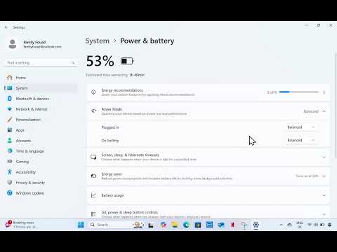 How to enable Best Power Efficiency for the battery on Windows 11 Laptop