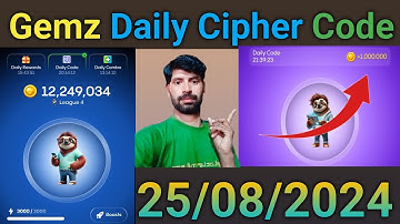 25 Aug 2024 Gemz Daily Cipher Code | Today Gemz Cipher Code , Gemz Daily Cipher Morse Code