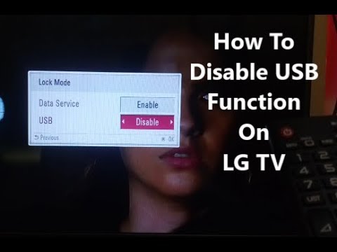 Disable USB Function On LG TV,  Hack