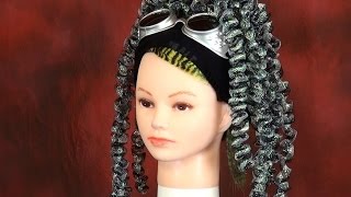 How to Create Corkscrew Cyberlox Crin Falls - DoctoredLocks.com