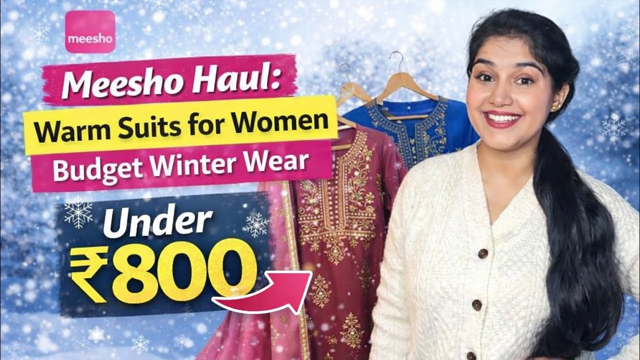 Meesho Haul: Warm Suits for Women | Budget Winter Wear Under ₹800🥶🔥  