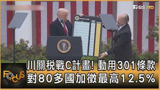 川關稅戰C計畫! 動用301條款　對80多國加徵最高12.5%｜方念華｜FOCUS全球新聞20260724 @tvbsfocus