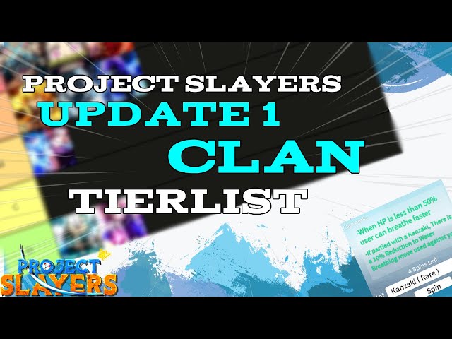 Create a Project Slayers Clan/Family (UPDATE 1.5 v.310) Tier List -  TierMaker