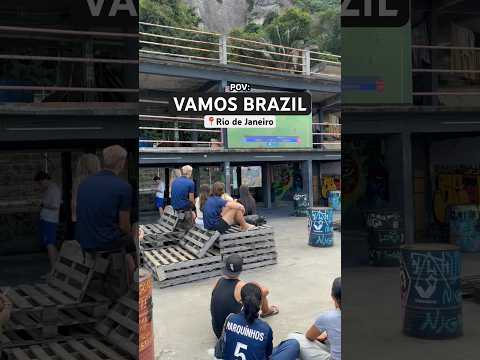 VAMOS BRAZIL 🇧🇷 #worldcup #footballgame #favela #brazil #neymar #travel #soccer #influencer #rio