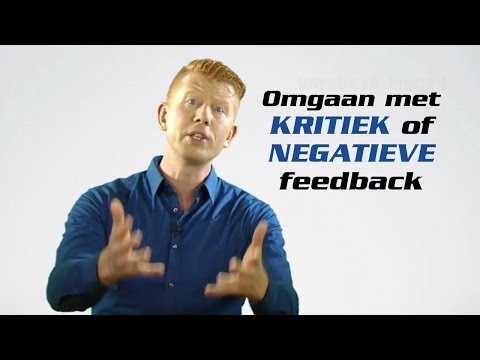 Video: Hoe Omgaan Met Kritiek En Negatieve Feedback, Kunstinspiratie