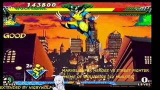 [Marvel Super Heroes vs Street Fighter] WOLVERINE'S THEME - EXTENDED [12 MINUTES]